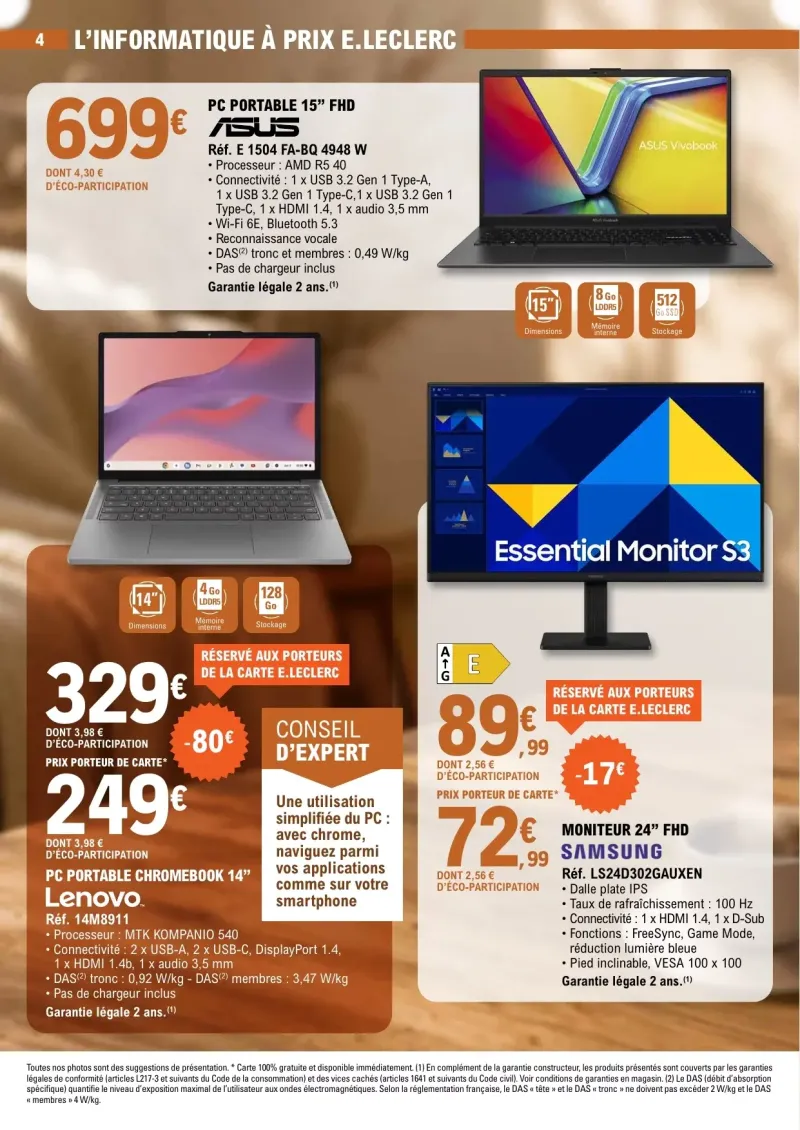 E.Leclerc catalogue du 29/09 au 11/10/2026 – page 4