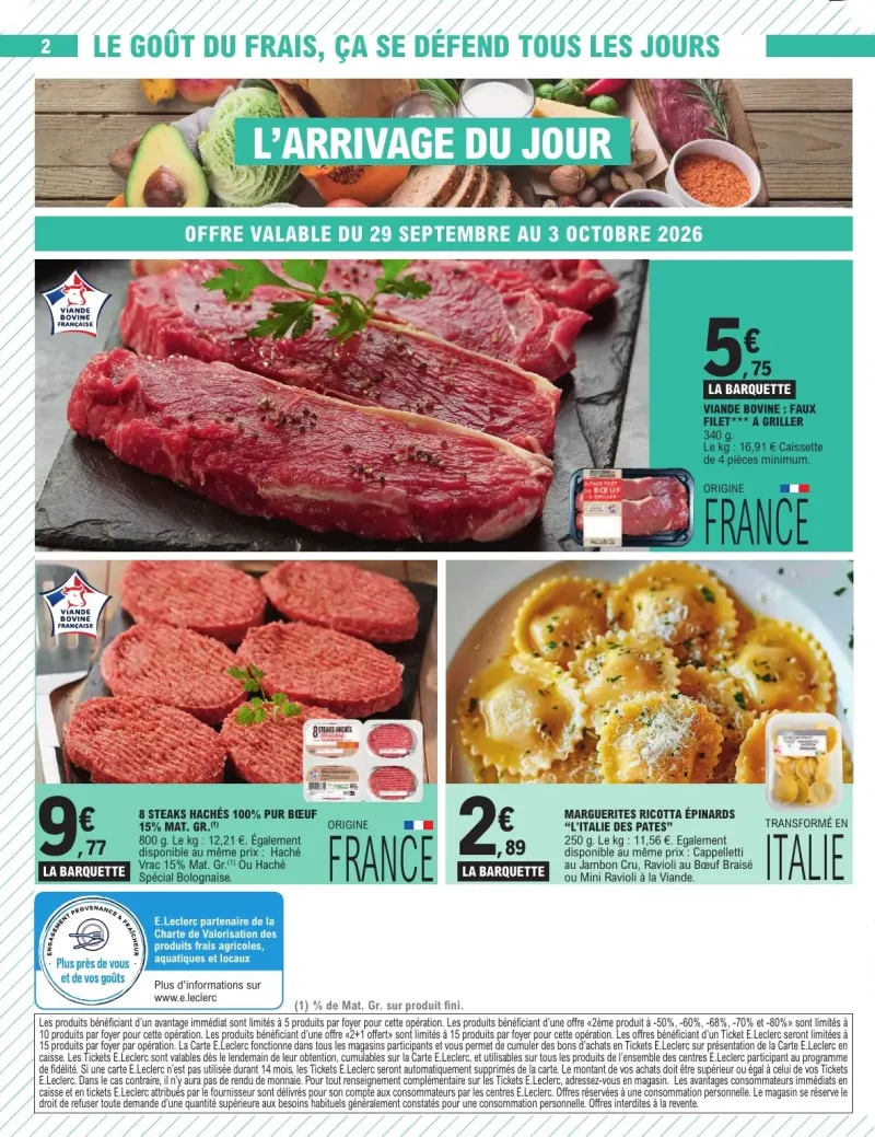 E.Leclerc catalogue du 29/09 au 11/10/2026 – page 2