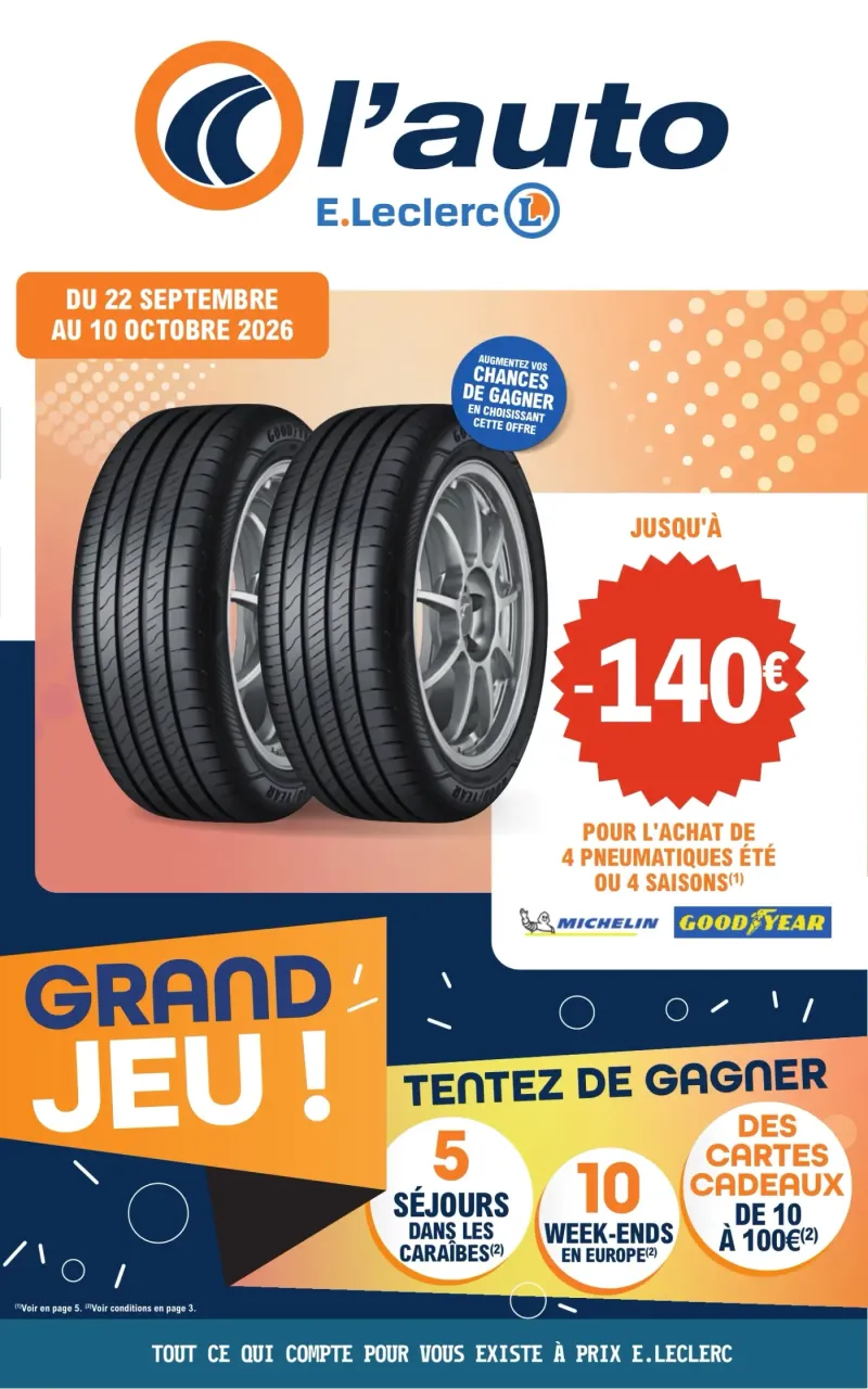 E.Leclerc catalogue du 22/09 au 11/10/2026 – page 1