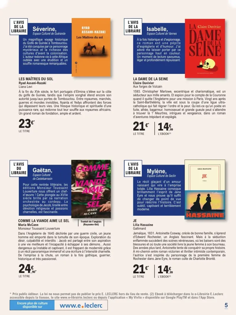E.Leclerc catalogue du 01/09 au 25/10/2026 – page 5