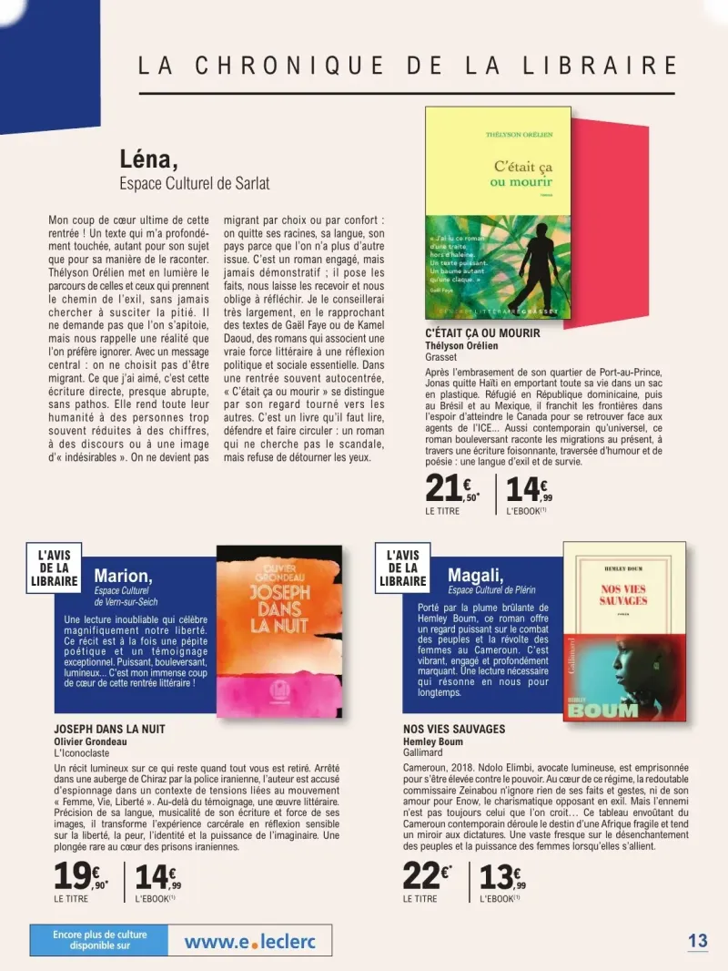E.Leclerc catalogue du 01/09 au 25/10/2026 – page 13