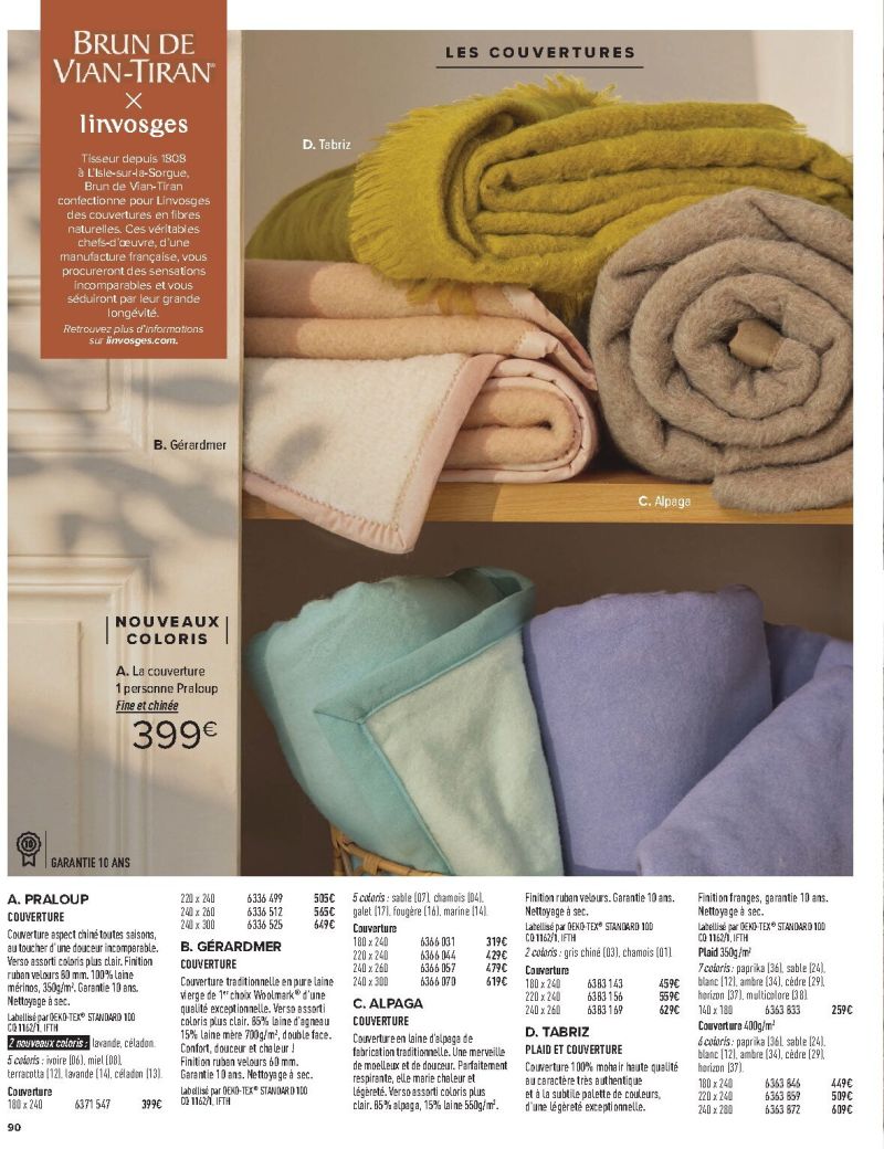 Linvosges catalogue du 23/09 au 13/10/2026 – page 90