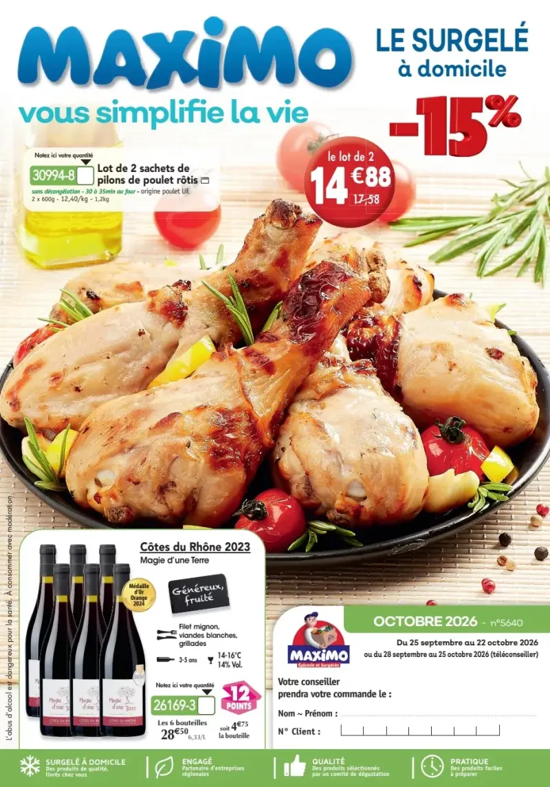 Maximo catalogue du 25/09 au 22/10/2026 – page 1