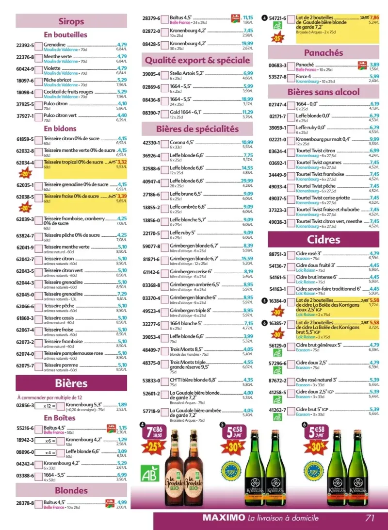 Maximo catalogue du 25/09 au 22/10/2026 – page 71