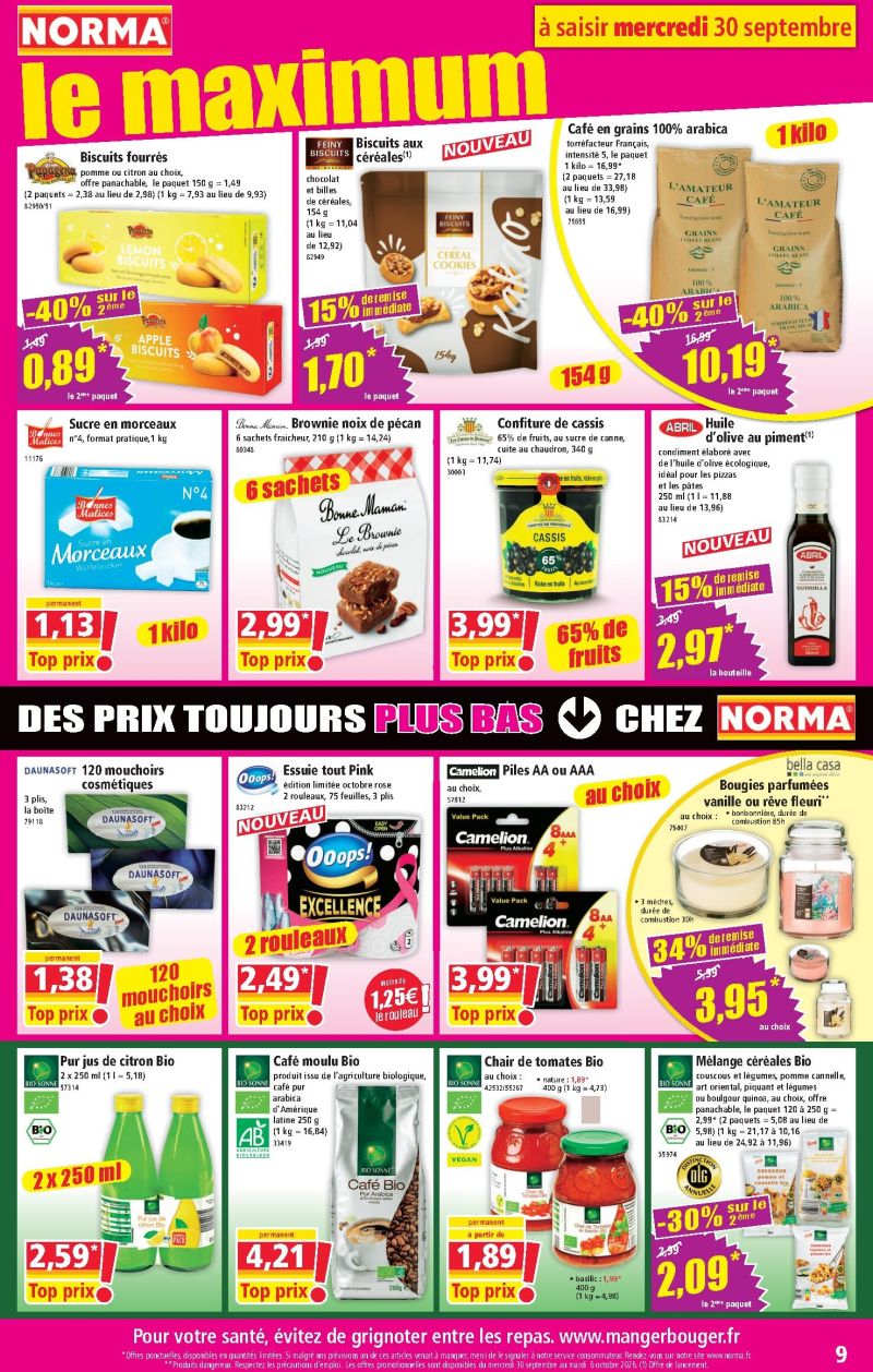 Norma catalogue du 30/09 au 06/10/2026 – page 9