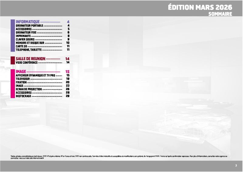 Rexel                                                     catalogue du 01/03 au 28/02/2027 – page 3