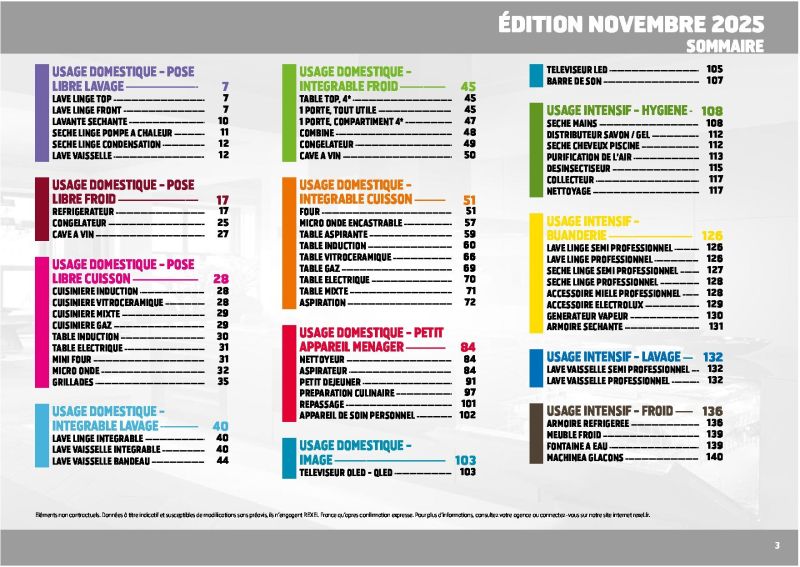 Rexel                                                     catalogue du 01/01 au 31/12/2026 – page 3