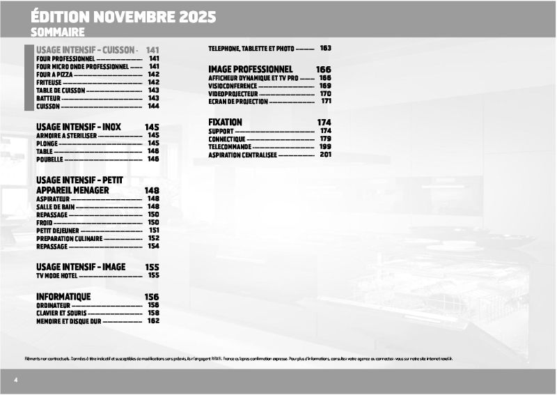 Rexel                                                     catalogue du 01/01 au 31/12/2026 – page 4