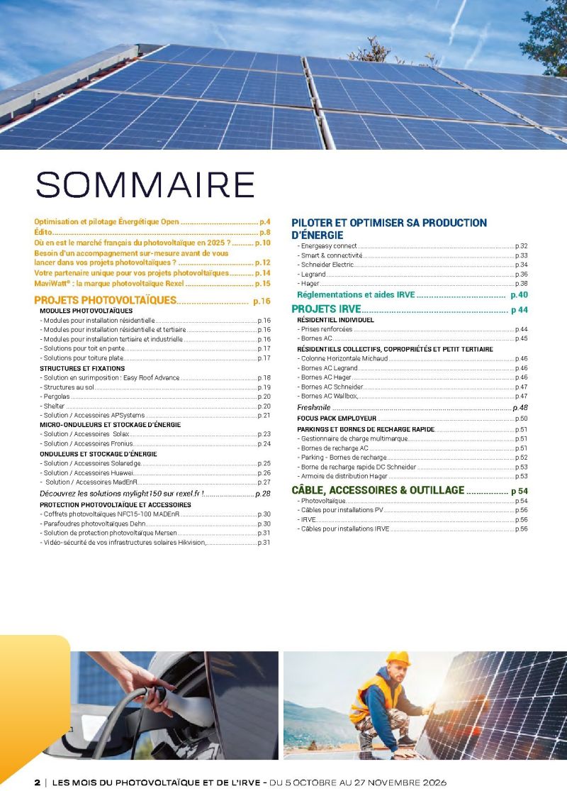 Rexel                                                     catalogue du 01/01 au 31/12/2026 – page 2