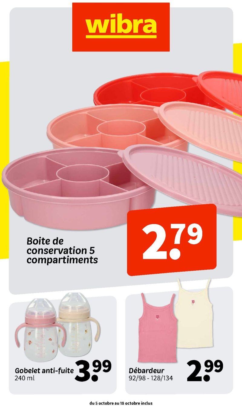 Wibra catalogue du 05/10 au 18/10/2026 – page 1