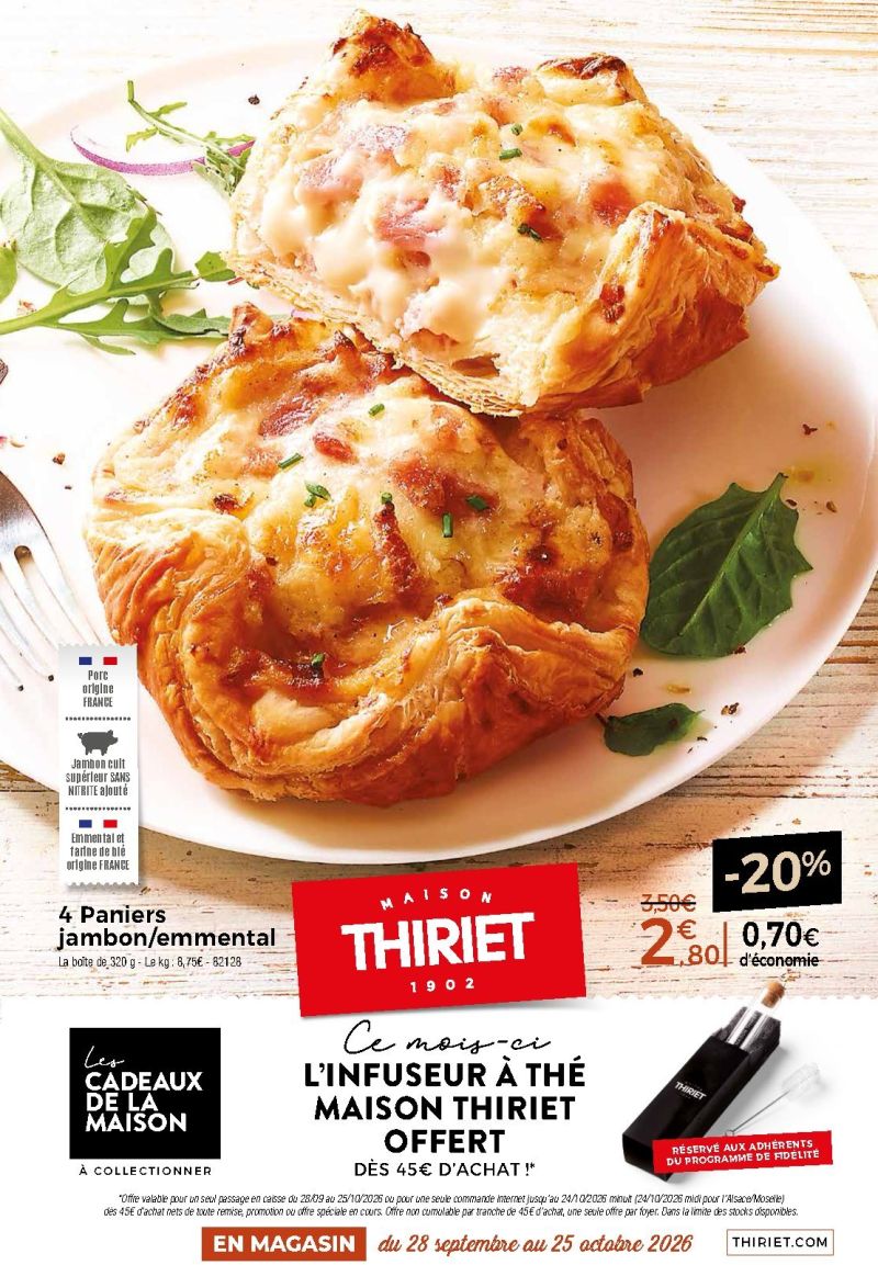 Thiriet catalogue du 28/09 au 25/10/2026 – page 1