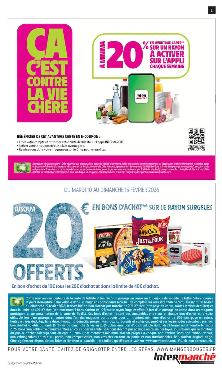 JUSQU'À 20€ OFFERTS EN BONS D'ACHAT SUR LE RAYON SURGELÉS - Page 3