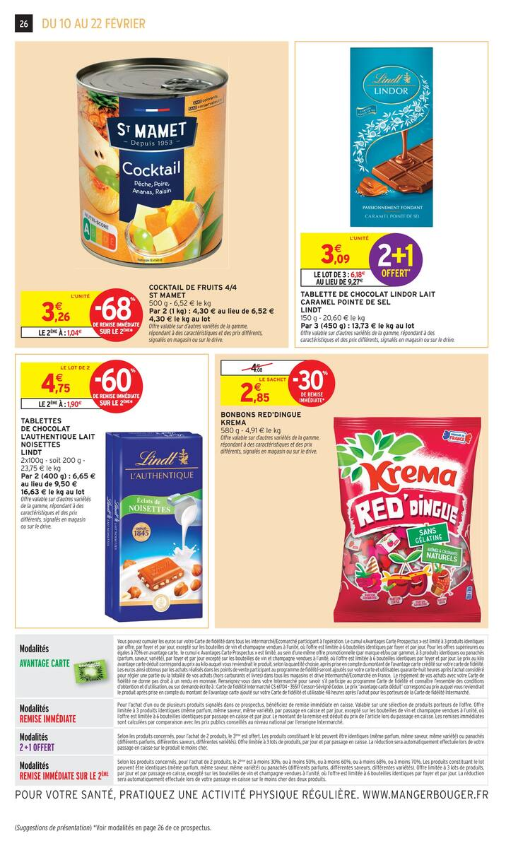 JUSQU'À 20€ OFFERTS EN BONS D'ACHAT SUR LE RAYON SURGELÉS - Page 26