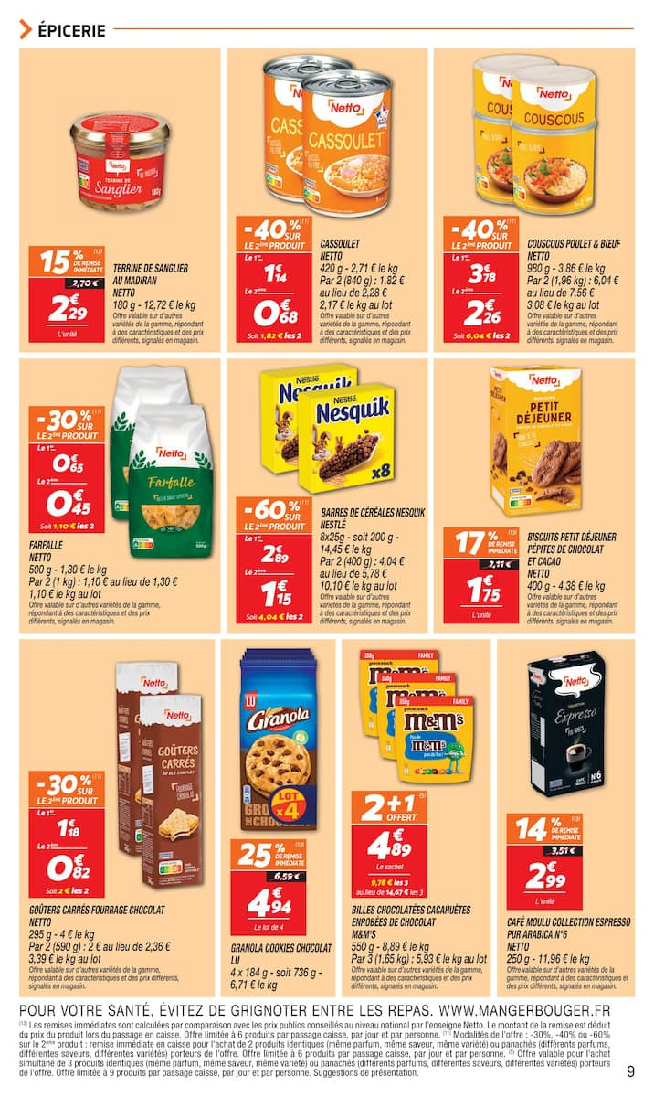 LE 2ÈME PRODUIT À -60% SUR UNE SÉLECTION DE PRODUITS LAITIERS - Page 9