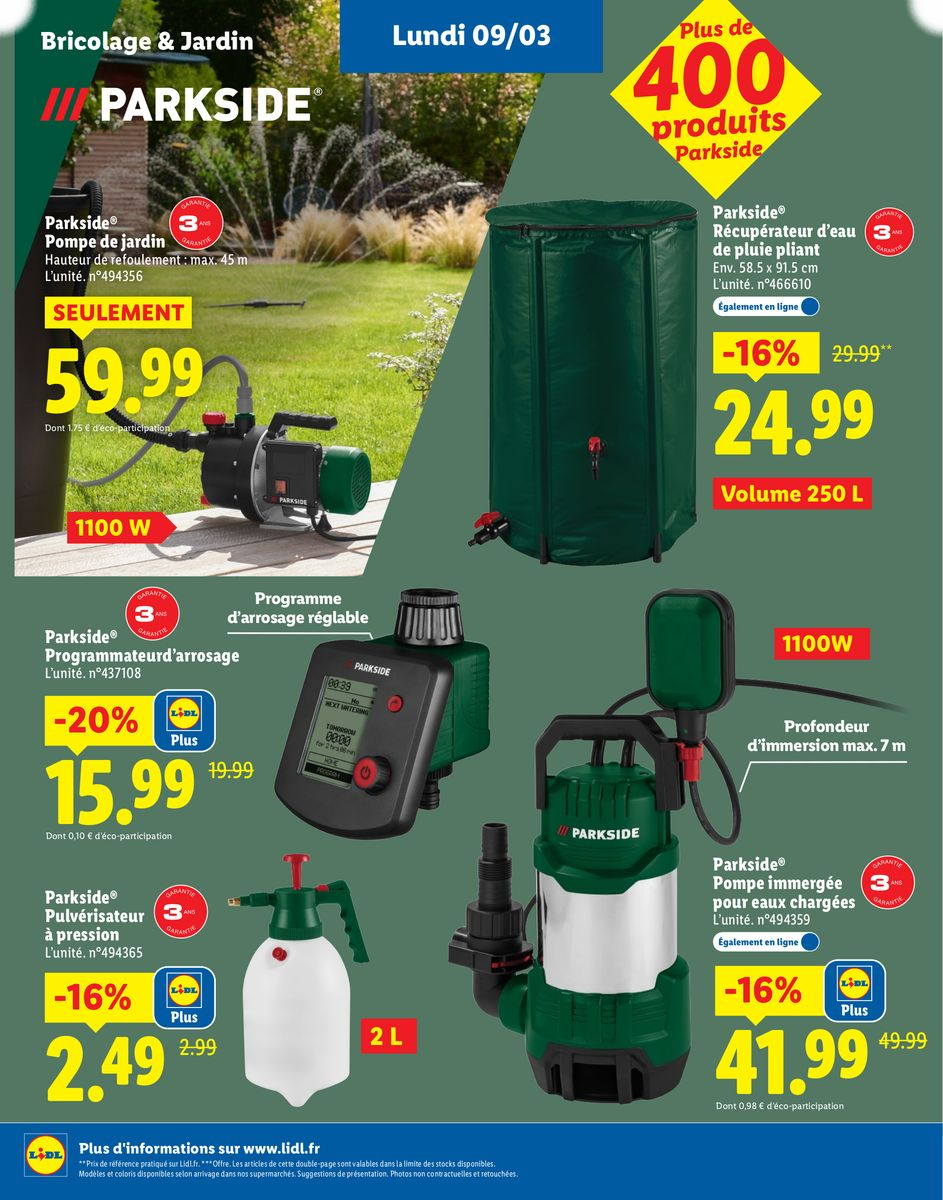 Plus de 400 produits Parkside - Page 18