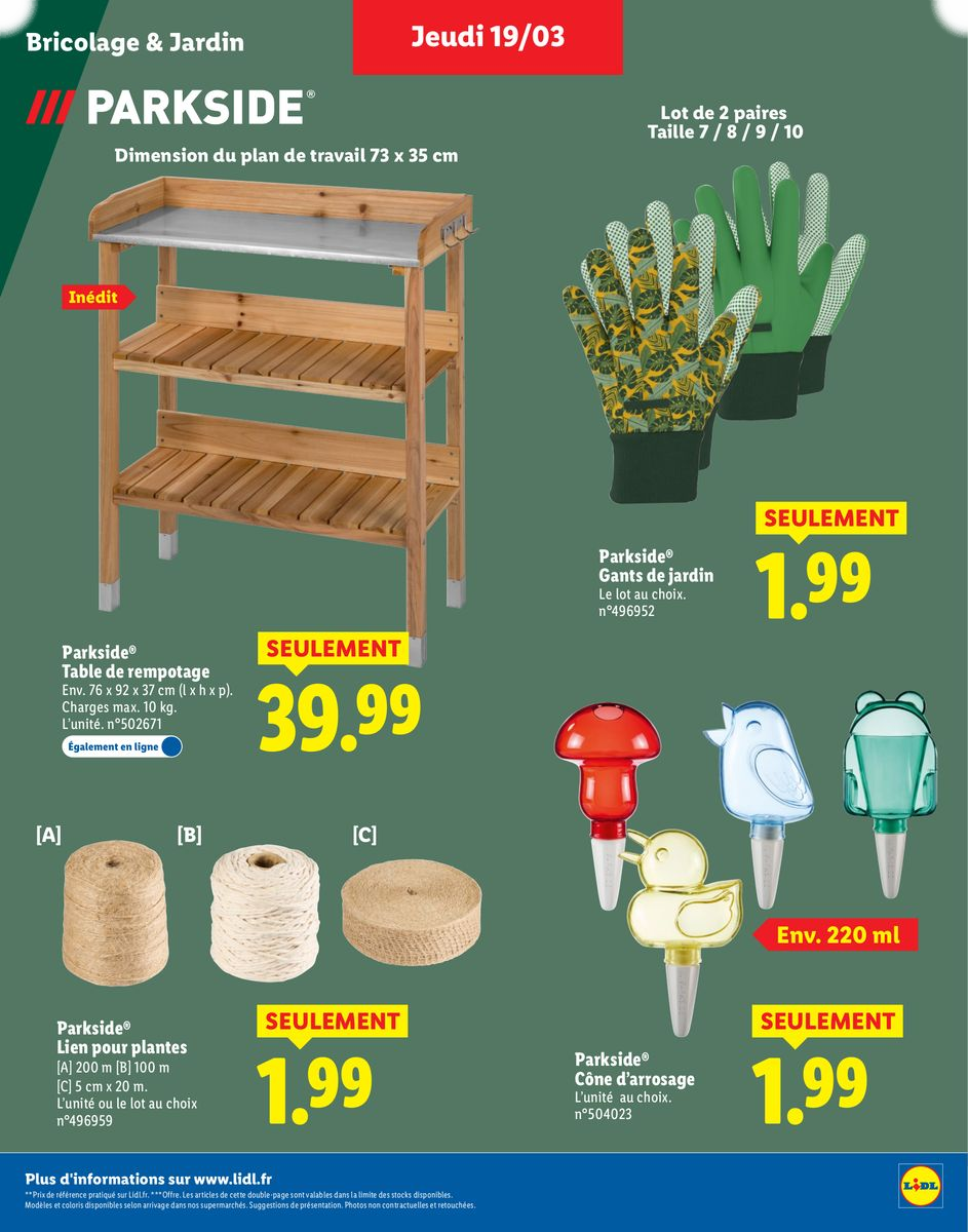 Plus de 400 produits Parkside - Page 29