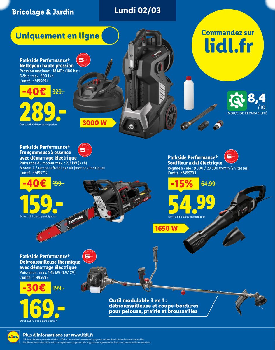 Plus de 400 produits Parkside - Page 8