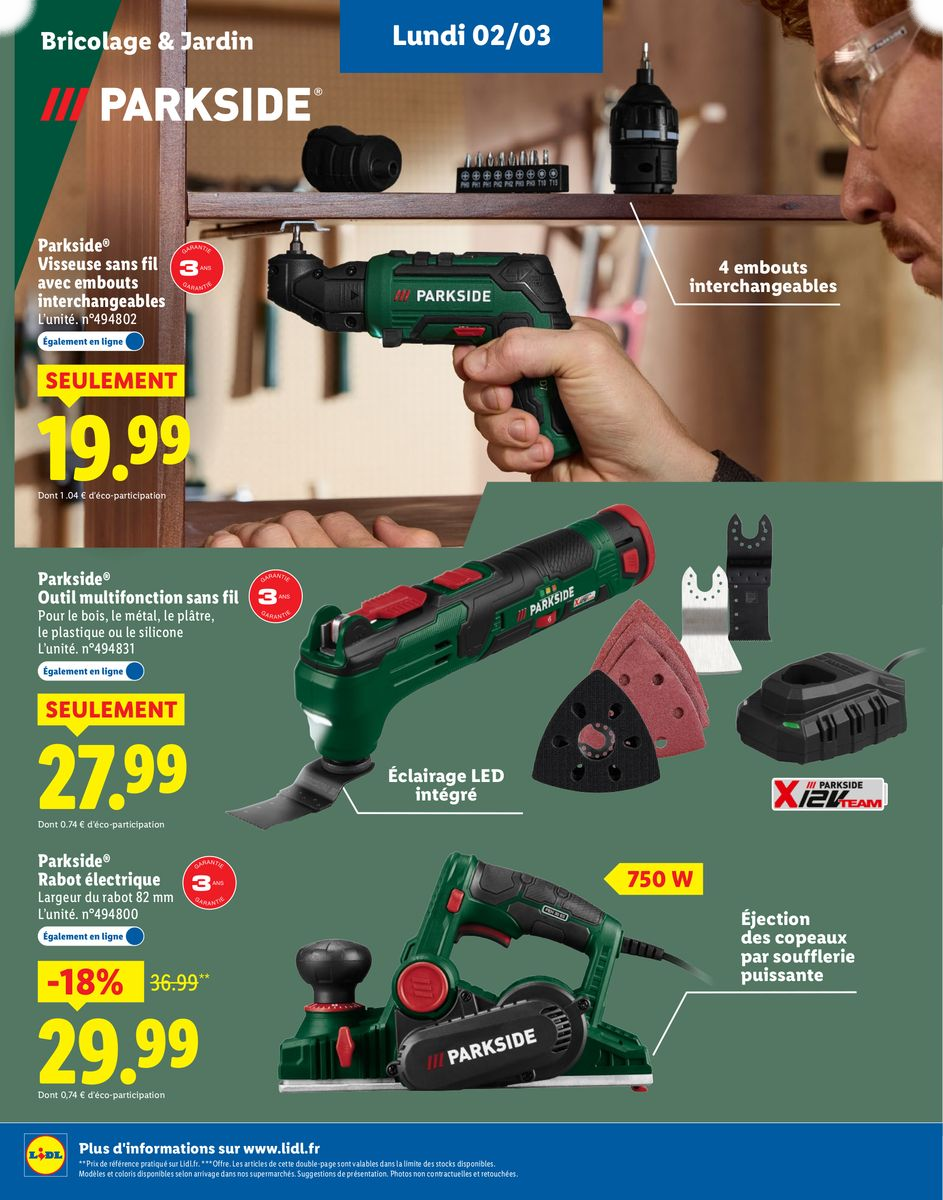 Plus de 400 produits Parkside - Page 6