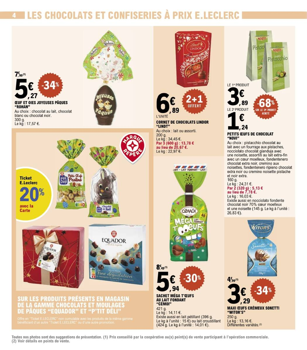 SPÉCIAL PÂQUES À PRIX E.LECLERC - Page 4