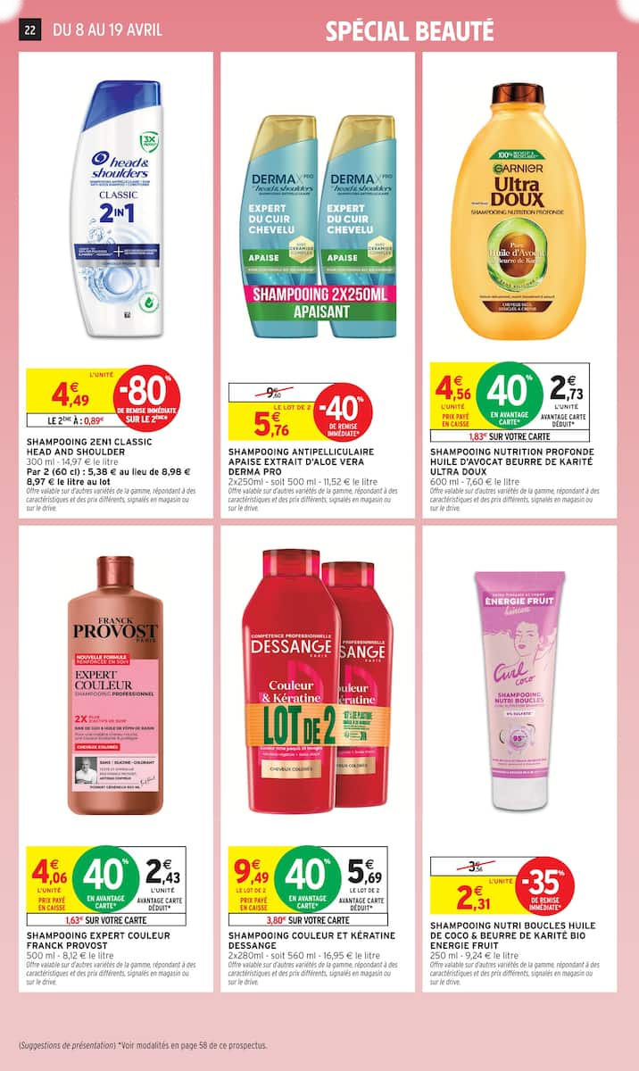 80% REMBOURSÉS EN BONS D'ACHAT SUR LE RAYON BEAUTÉ - Page 22