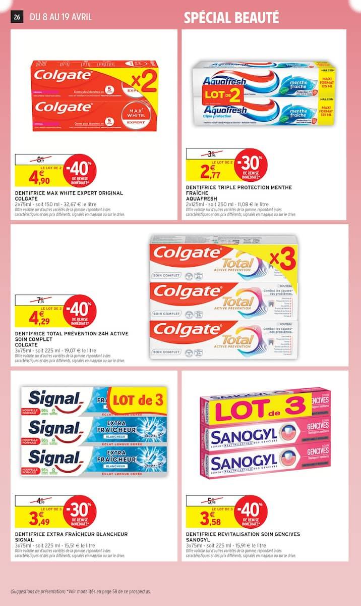 80% REMBOURSÉS EN BONS D'ACHAT SUR LE RAYON BEAUTÉ - Page 26