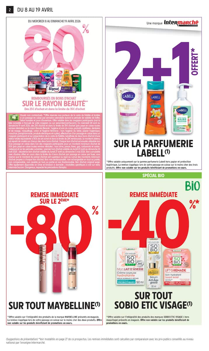 80% REMBOURSÉS EN BONS D'ACHAT SUR LE RAYON BEAUTÉ - Page 2
