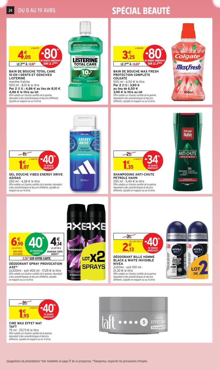 80% REMBOURSÉS EN BONS D'ACHAT SUR LE RAYON BEAUTÉ - Page 24