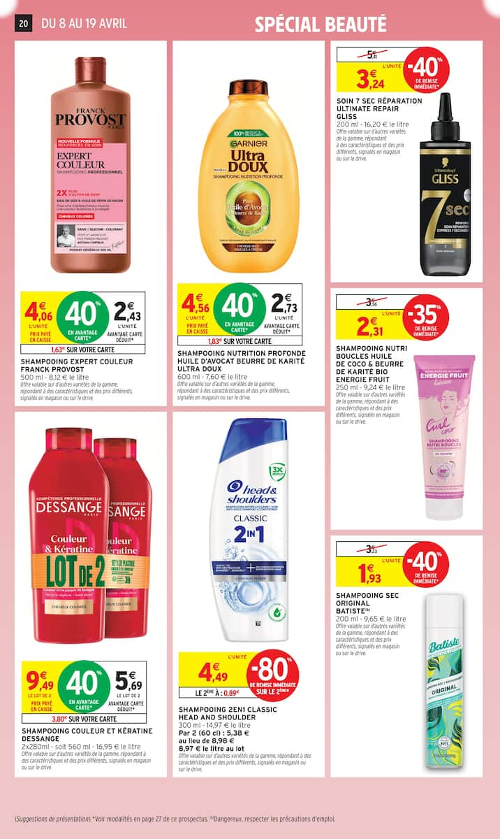 80% REMBOURSÉS EN BONS D'ACHAT SUR LE RAYON BEAUTÉ - Page 20