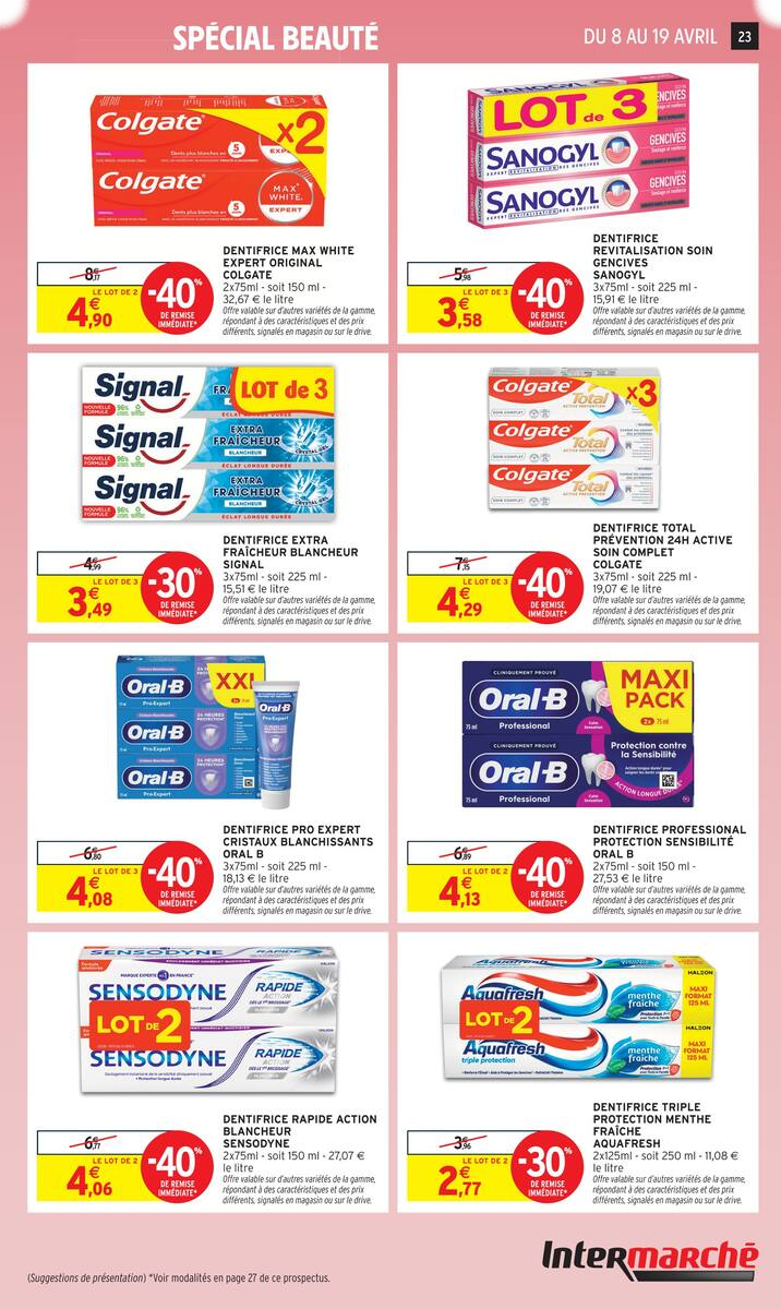 80% REMBOURSÉS EN BONS D'ACHAT SUR LE RAYON BEAUTÉ - Page 23