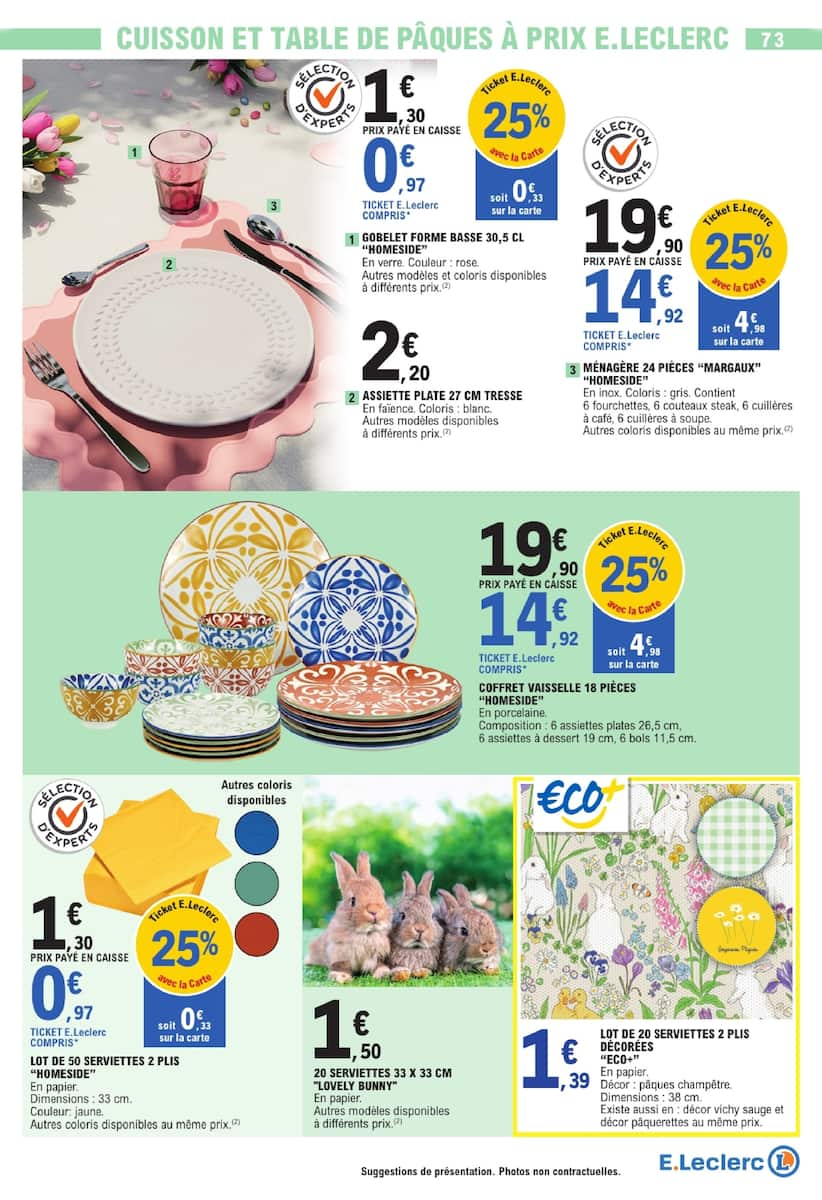 SPÉCIAL PÂQUES À PRIX E.LECLERC - Page 73