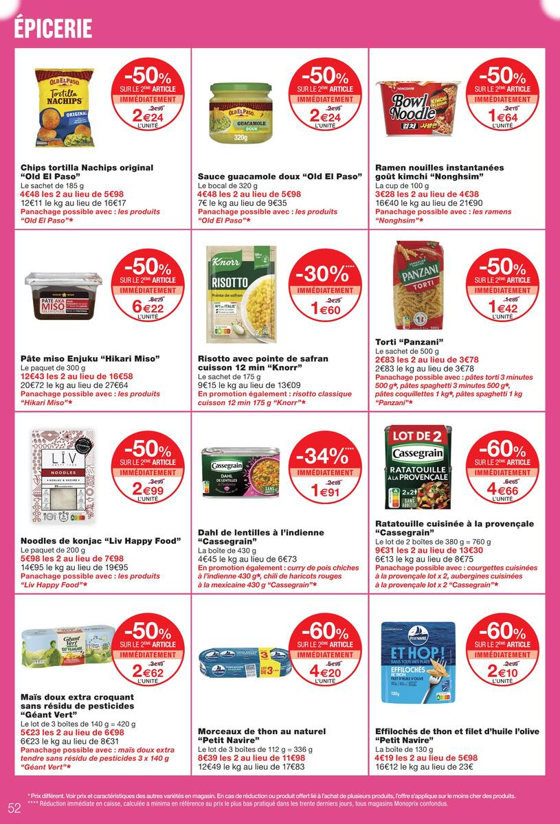 JUSQU'À -80% SUR LE 2ÈME AVEC LA CARTE M' - Page 52