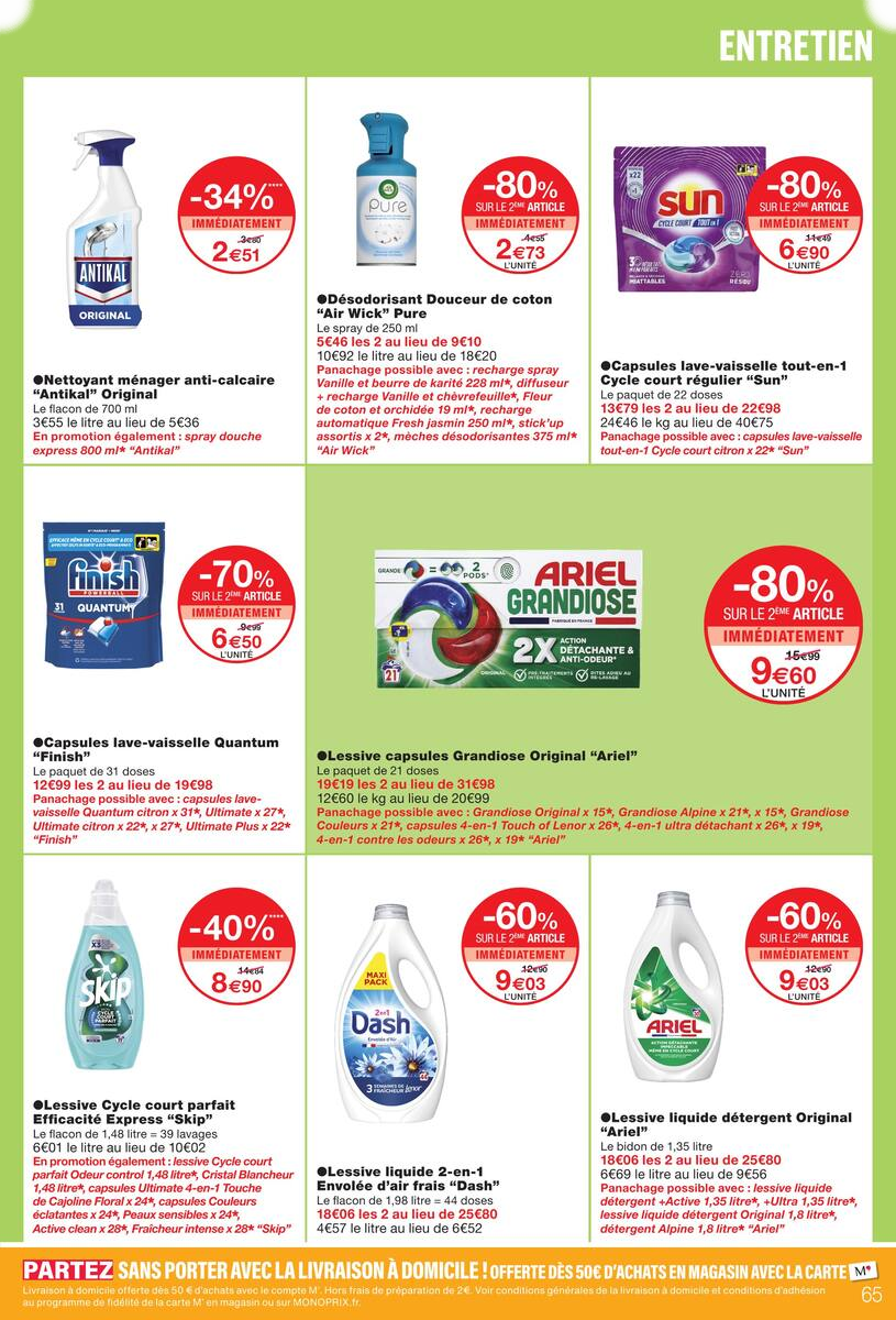 JUSQU'À -80% SUR LE 2ÈME AVEC LA CARTE M' - Page 65