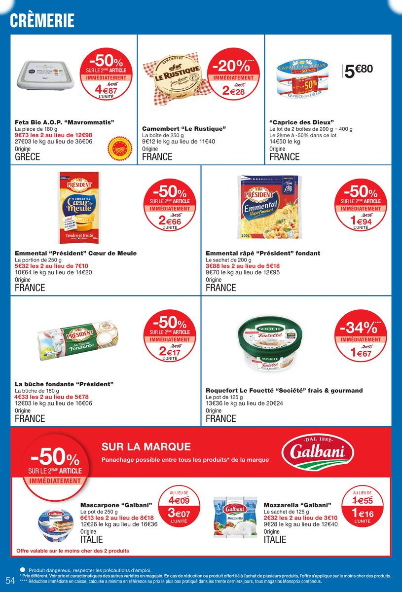 JUSQU'À -80% SUR LE 2ÈME AVEC LA CARTE M' - Page 54