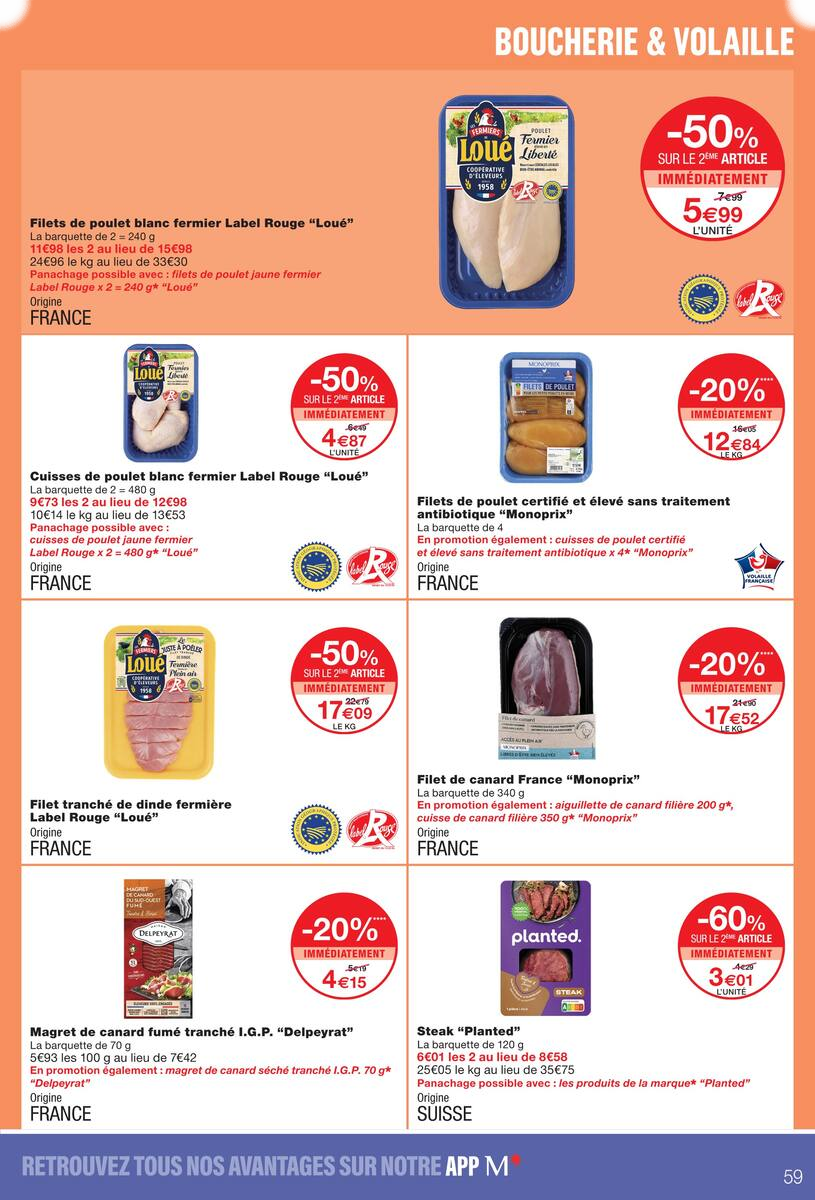 JUSQU'À -80% SUR LE 2ÈME AVEC LA CARTE M' - Page 59