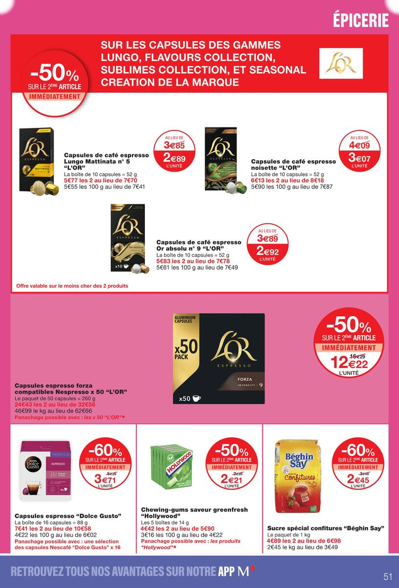 JUSQU'À -80% SUR LE 2ÈME AVEC LA CARTE M' - Page 51