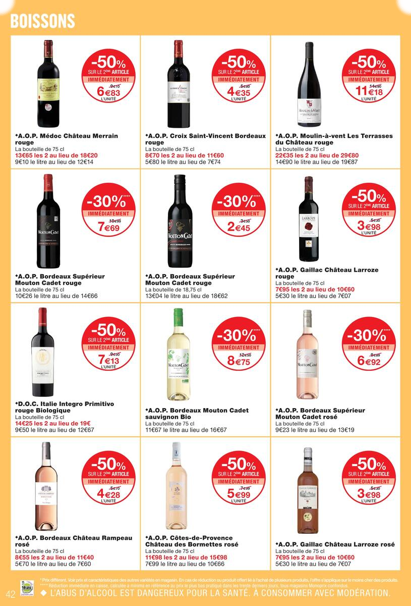 JUSQU'À -80% SUR LE 2ÈME AVEC LA CARTE M' - Page 42