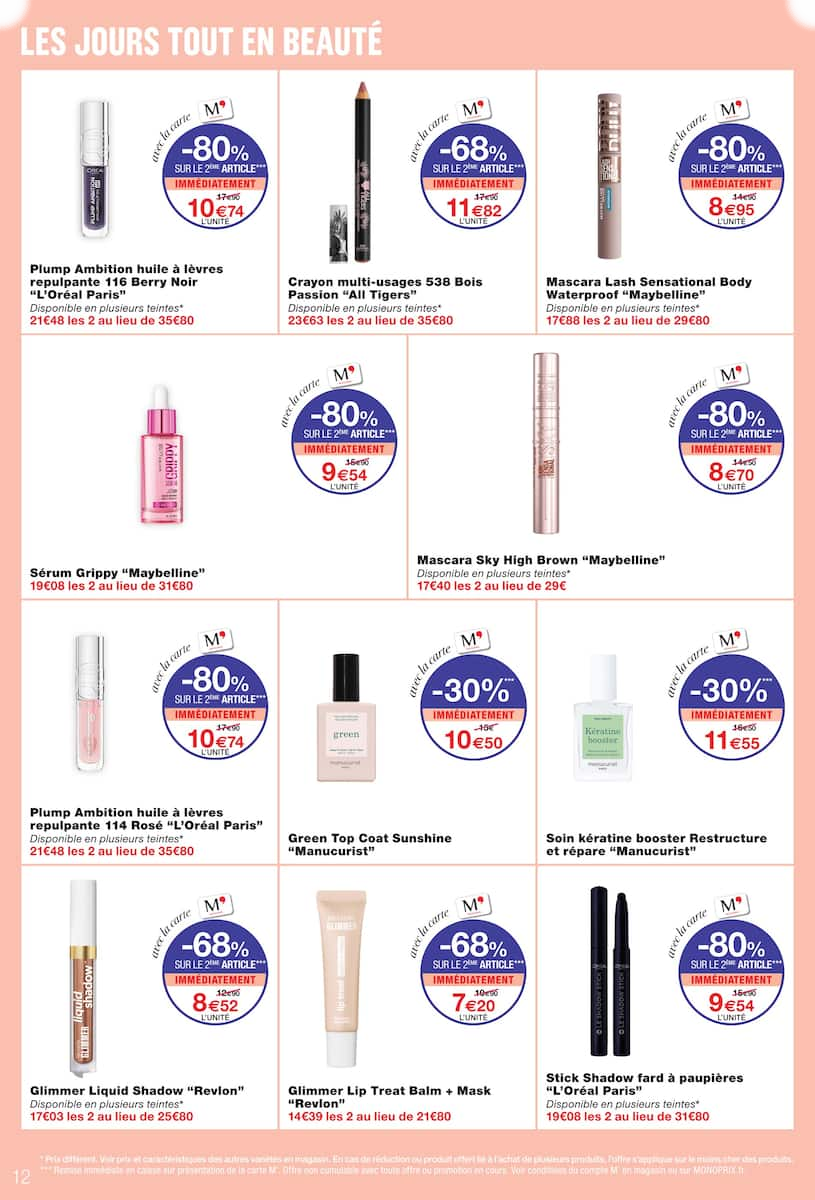 JUSQU'À -80% SUR LE 2ÈME AVEC LA CARTE M' - Page 12