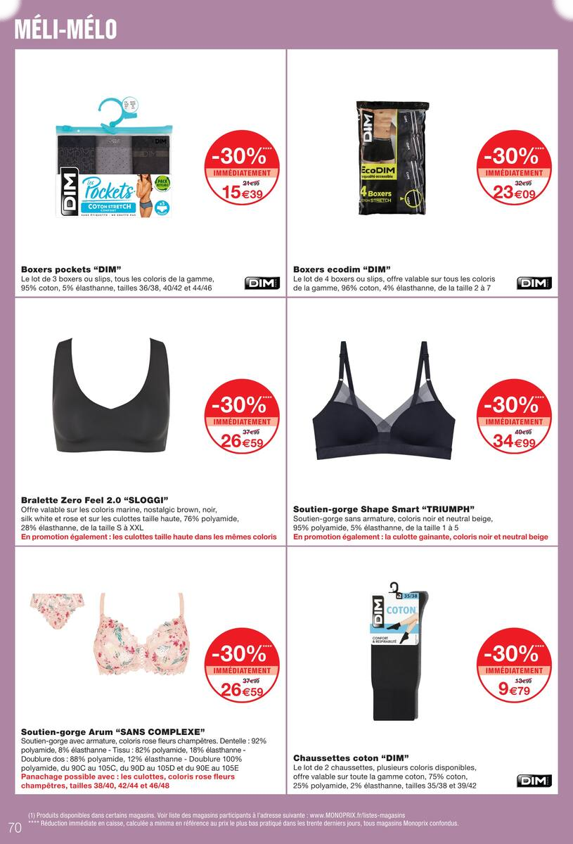 JUSQU'À -80% SUR LE 2ÈME AVEC LA CARTE M' - Page 70
