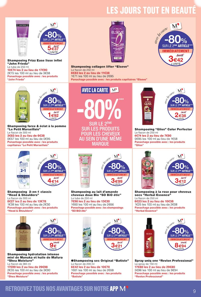 JUSQU'À -80% SUR LE 2ÈME AVEC LA CARTE M' - Page 9