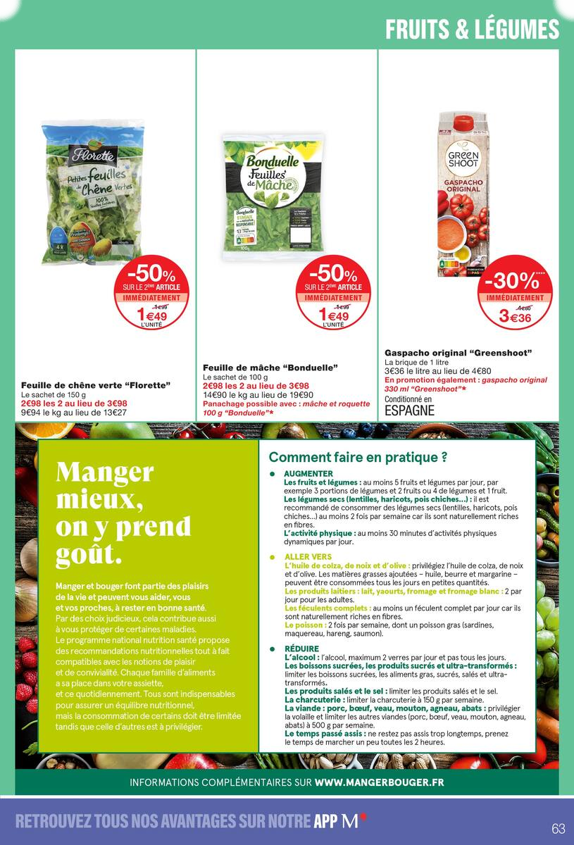 JUSQU'À -80% SUR LE 2ÈME AVEC LA CARTE M' - Page 63