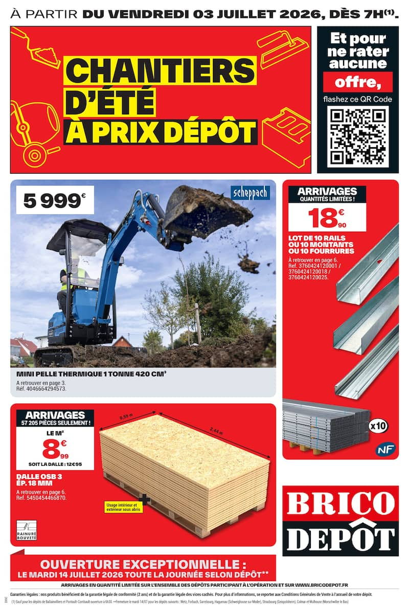 CHANTIERS D'ÉTÉ À PRIX DÉPÔT - Page 1