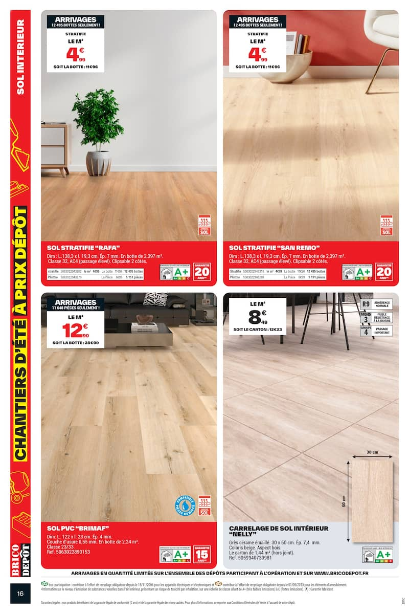 CHANTIERS D'ÉTÉ À PRIX DÉPÔT - Page 16