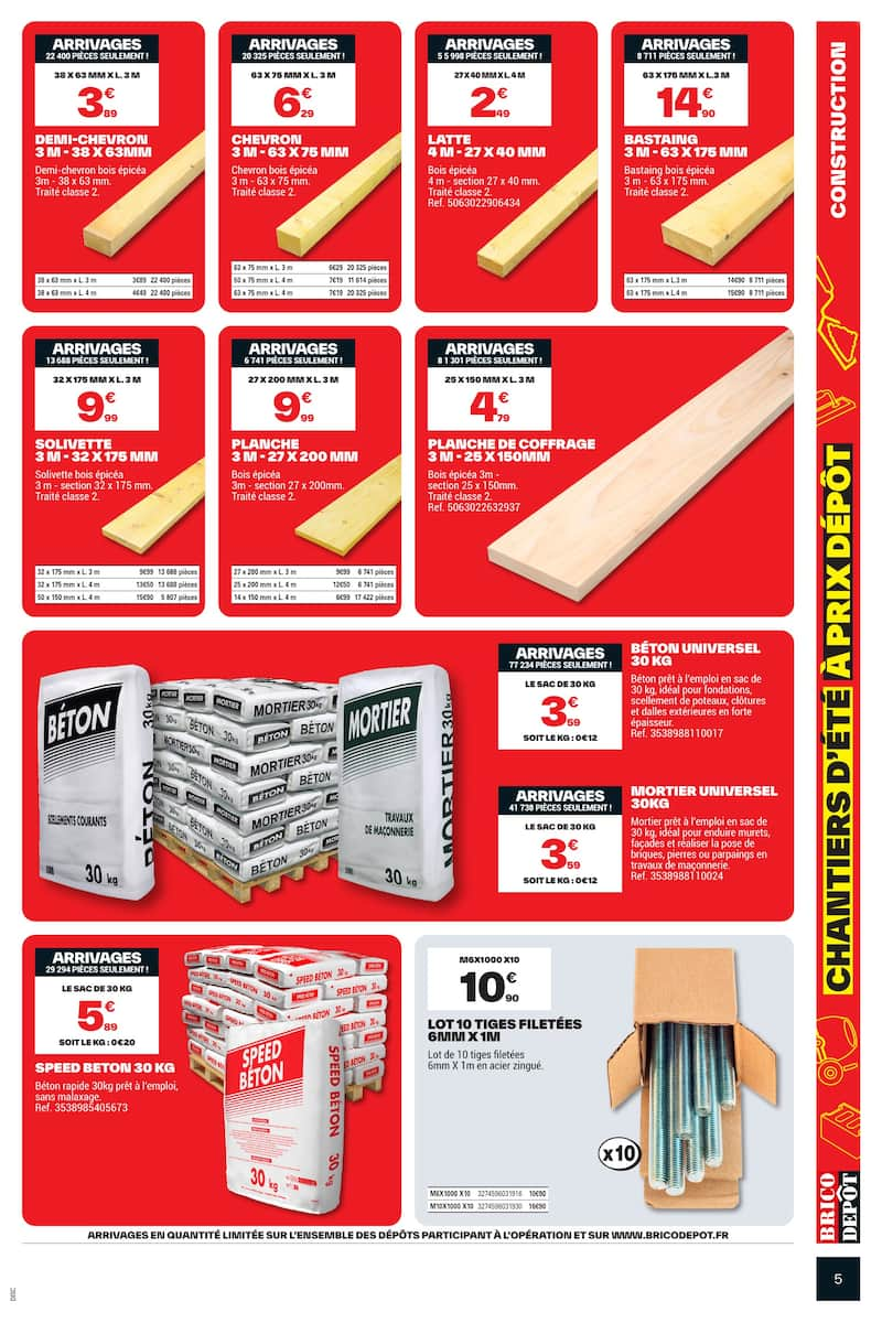 CHANTIERS D'ÉTÉ À PRIX DÉPÔT - Page 5