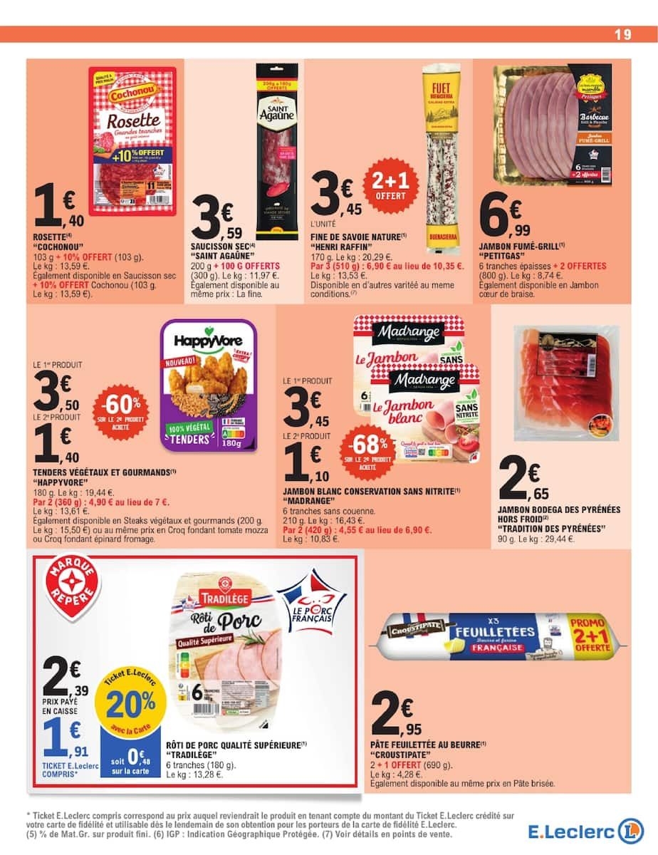 TOUT CE QUI COMPTE POUR VOUS EXISTE À PRIX E.LECLERC - Page 19