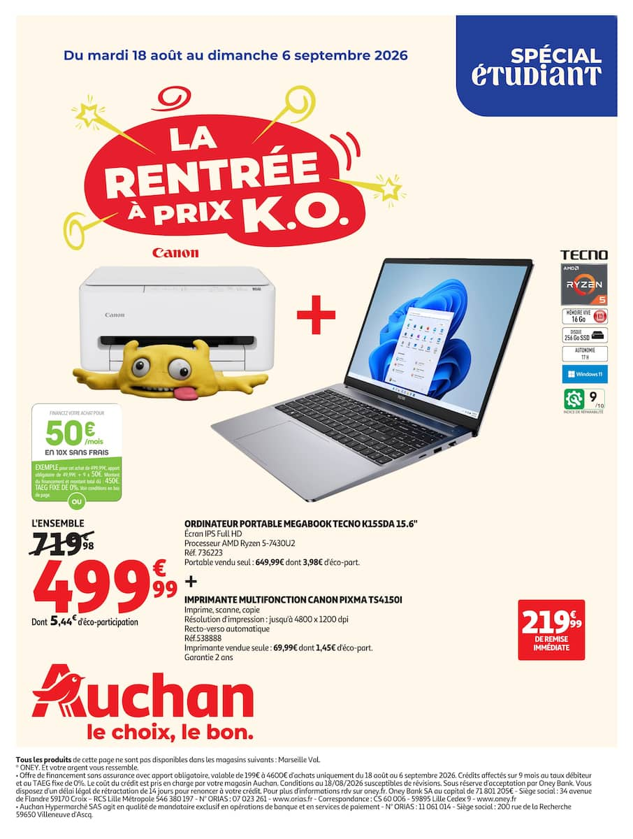 LA RENTRÉE À PRIX K.O. - Page 1