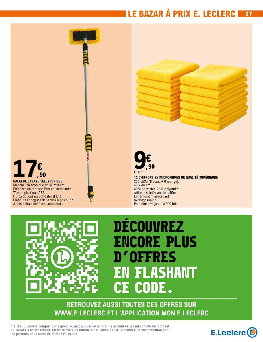 TOUT CE QUI COMPTE POUR VOUS EXISTE À PRIX E.LECLERC - Page 27