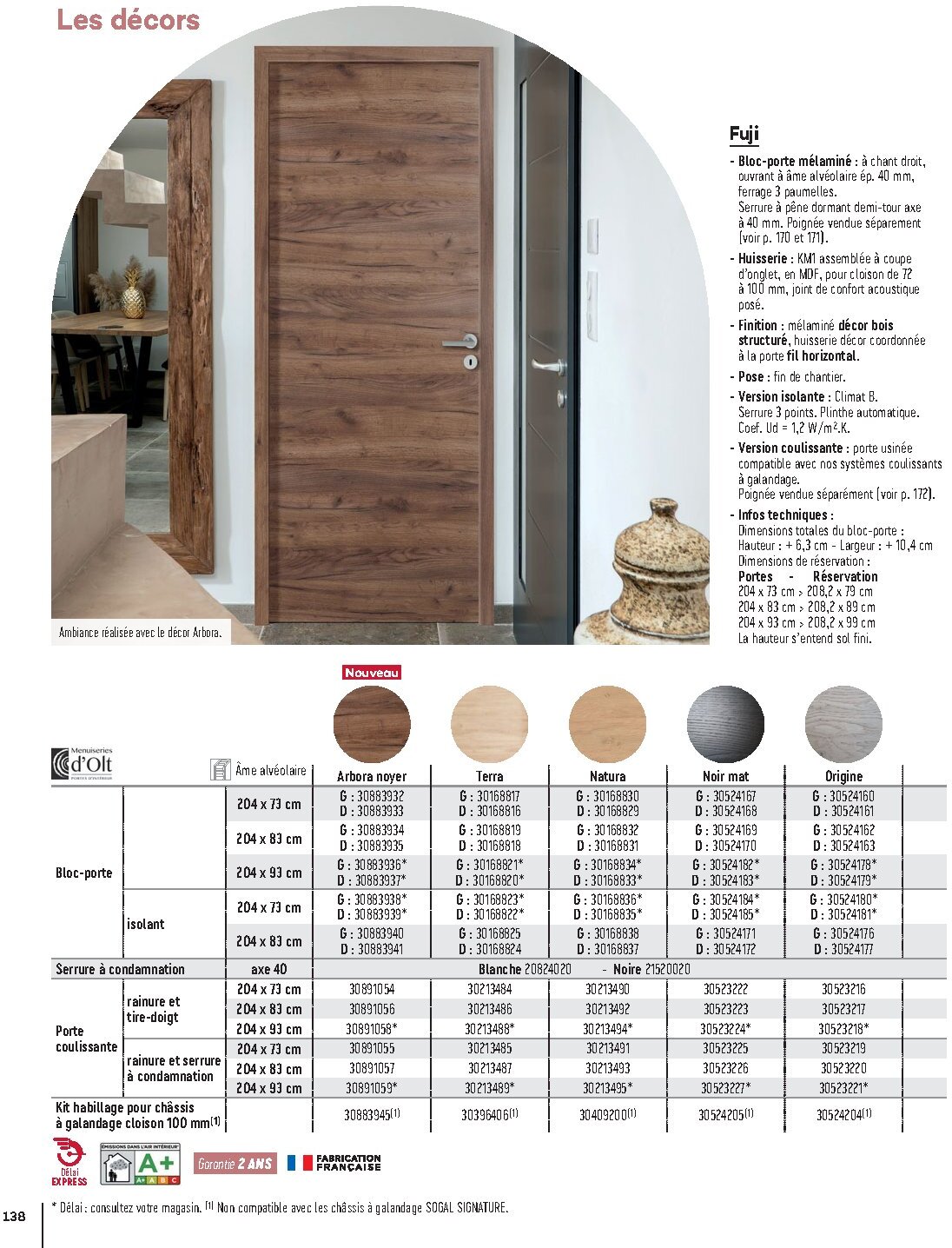 Catalogue Gedimat Menuiserie 2026 - Page 138