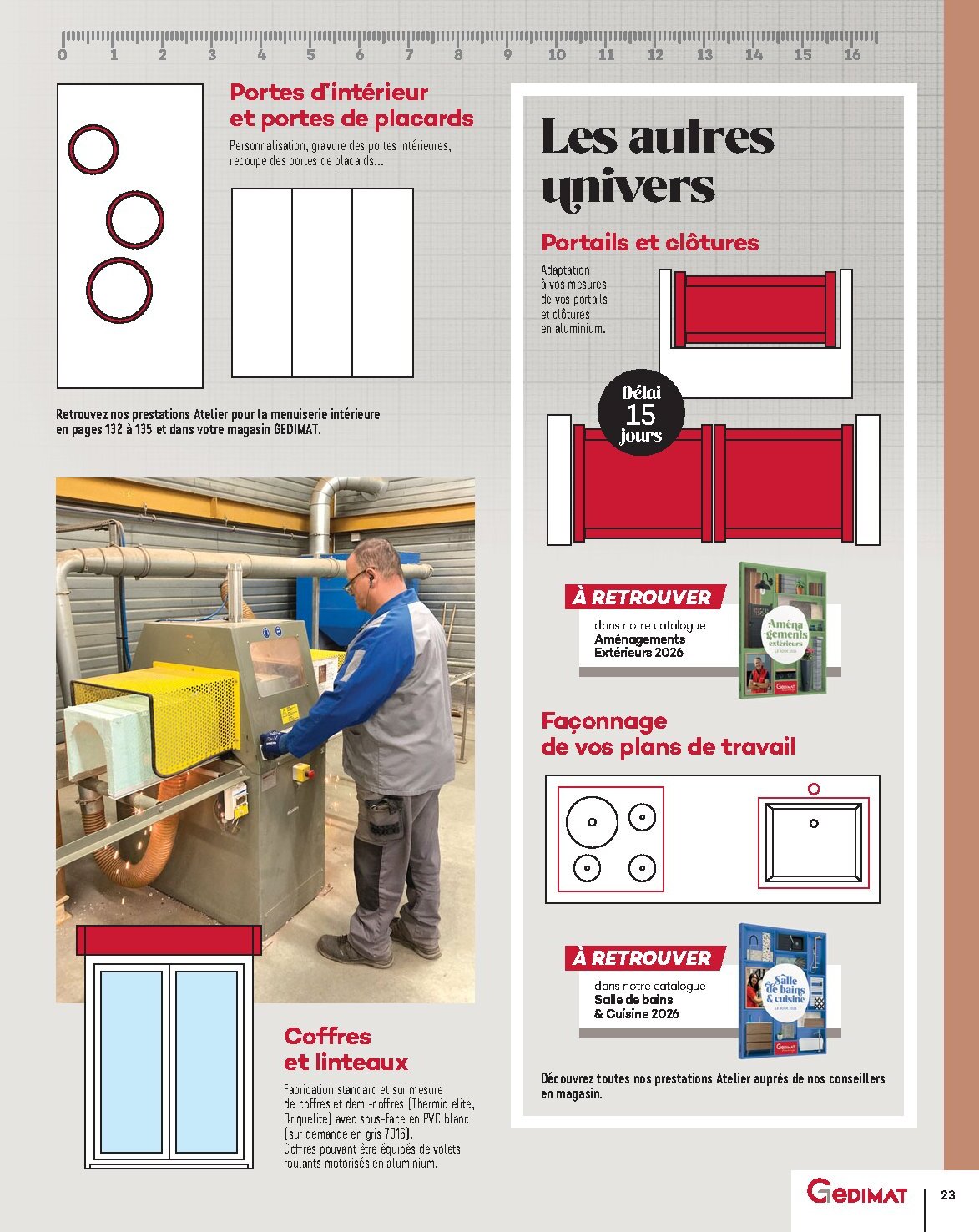 Catalogue Gedimat Menuiserie 2026 - Page 23