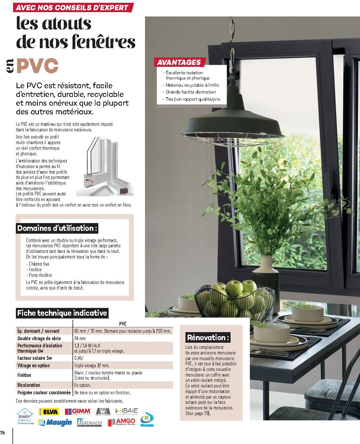 Catalogue Gedimat Menuiserie 2026 - Page 76