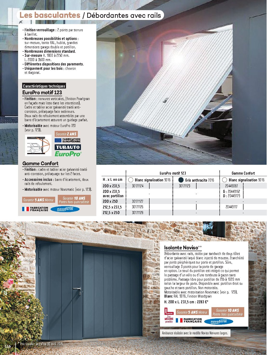 Catalogue Gedimat Menuiserie 2026 - Page 116
